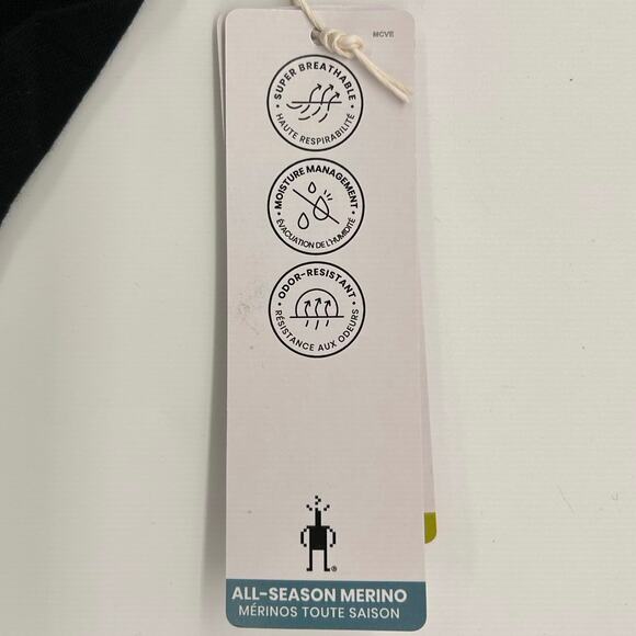 VRST X Smartwool Long Sleeve 1/4 Zip Men L Black Gray Merino Wool Stretchy Shirt - Picture 9 of 12